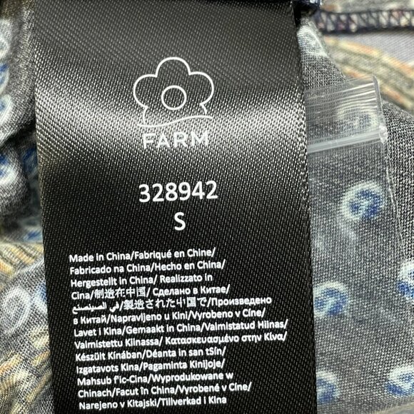 NEW FARM Rio Long Sleeve Floral Mini Dress – White/Multicolor – Size S – NWT - Picture 5 of 9